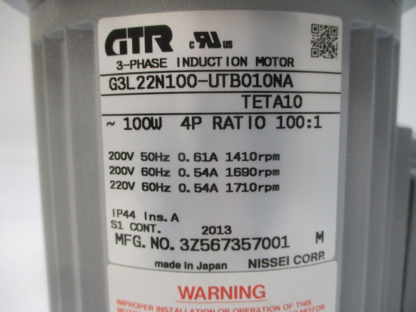 GTR G3L22N100-UTB010NA 3Z567357001 200-220V 0.61-0.54A NSMP