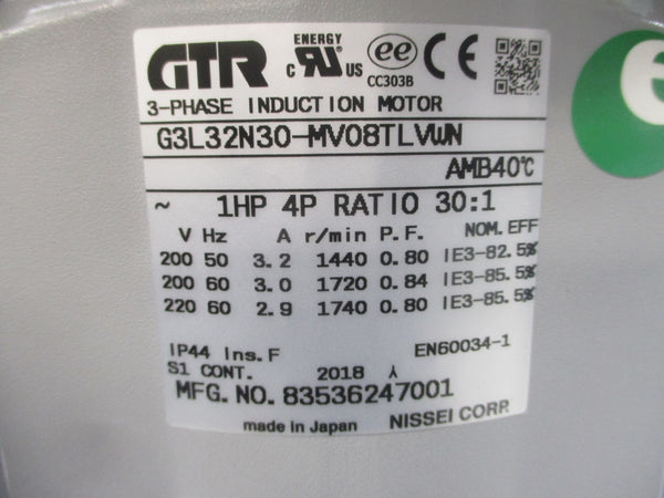GTR G3L32N30-MV08TLVWN 83536247001 200-220V 3.2-3.0/2.9A NSNP