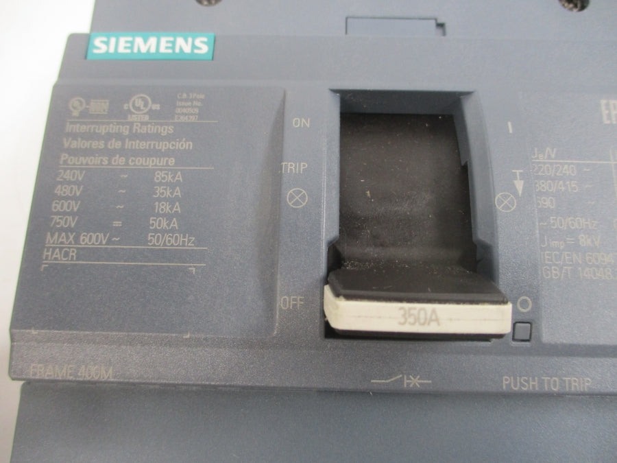 SIEMENS 3VA5335-5EC31-0AA0 600V 350A NSMP