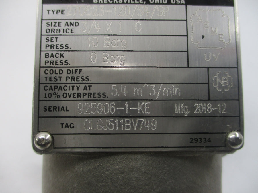 FARRIS ENGINEERING 27CC23-120/S4/SP 3/4"X1" NSNP