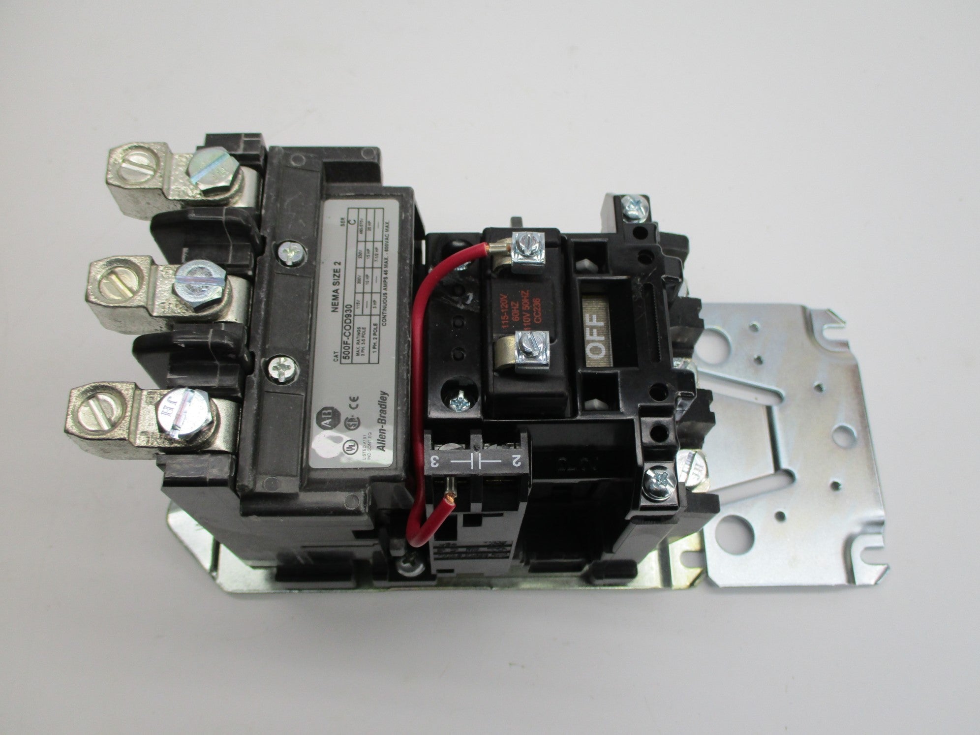 INDUSTRIAL SPARE PART 509-COD SER. 1 110/115-120V (AS PICTURED) (BR/WH) NSMP