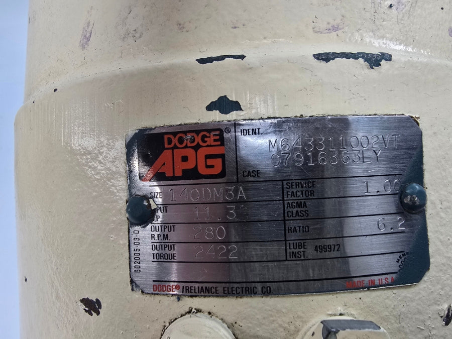 DODGE 140DM3A M643311002VT 07916363LY UNMP