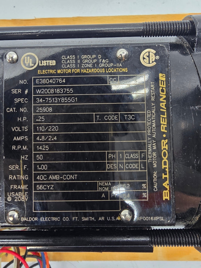METAL BELLOWS MB-151XP 26453 115/208-230V 4.2/2-2.1A NSNP