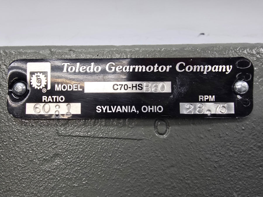 TOLEDO GEARMOTOR C70-HSB60 NSNP
