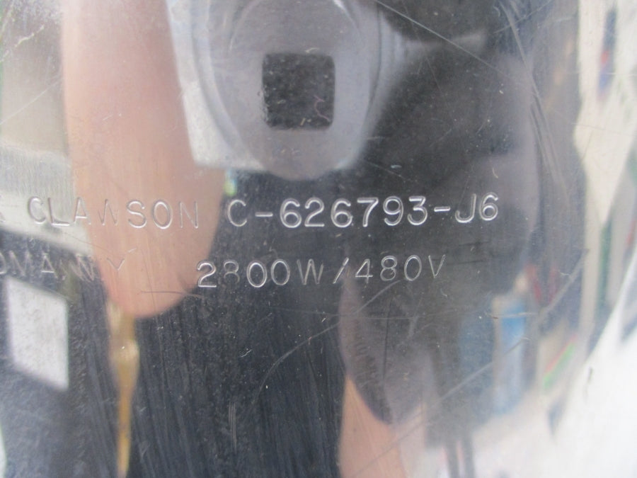 OMEGA-BLACK CLAWSON C-626793-J6 480V 2800W UNMP