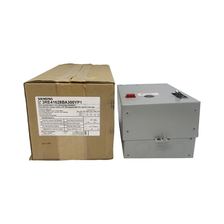 SIEMENS 3RE41628BA300YP1 110/120VAC NSMP