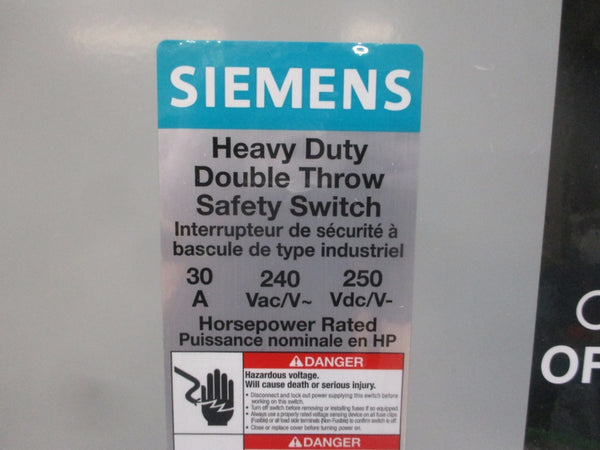 SIEMENS DTNFC321 240VAC 30A NSMP