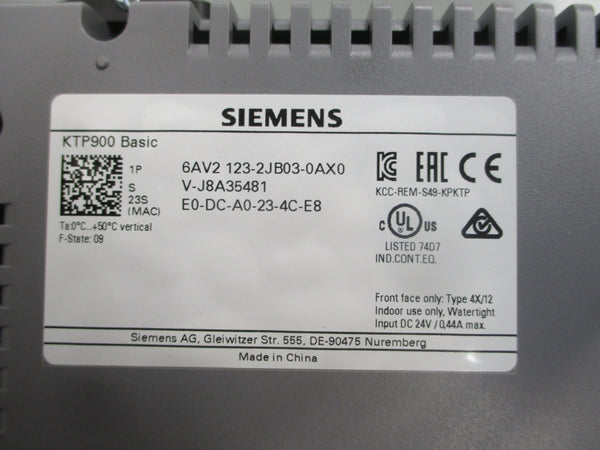 SIEMENS 6AV2123-2JB03-0AX0 24VDC 0.44A (AS PICTURED) NUPI