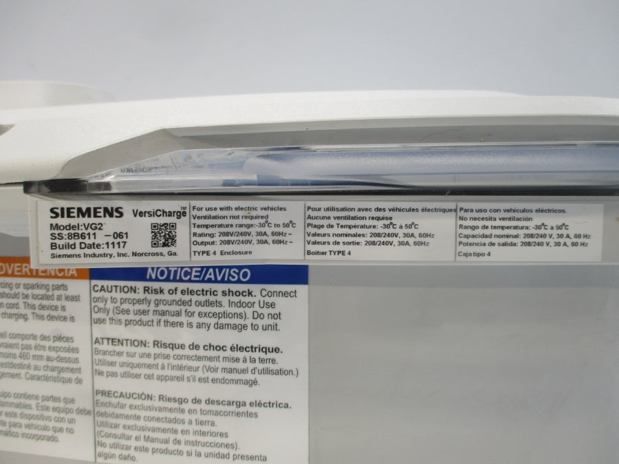 SIEMENS VG2 208/240V 30A NUPI