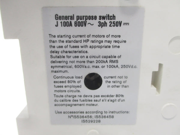 SIEMENS CFS363JN 600V 100A UNMP