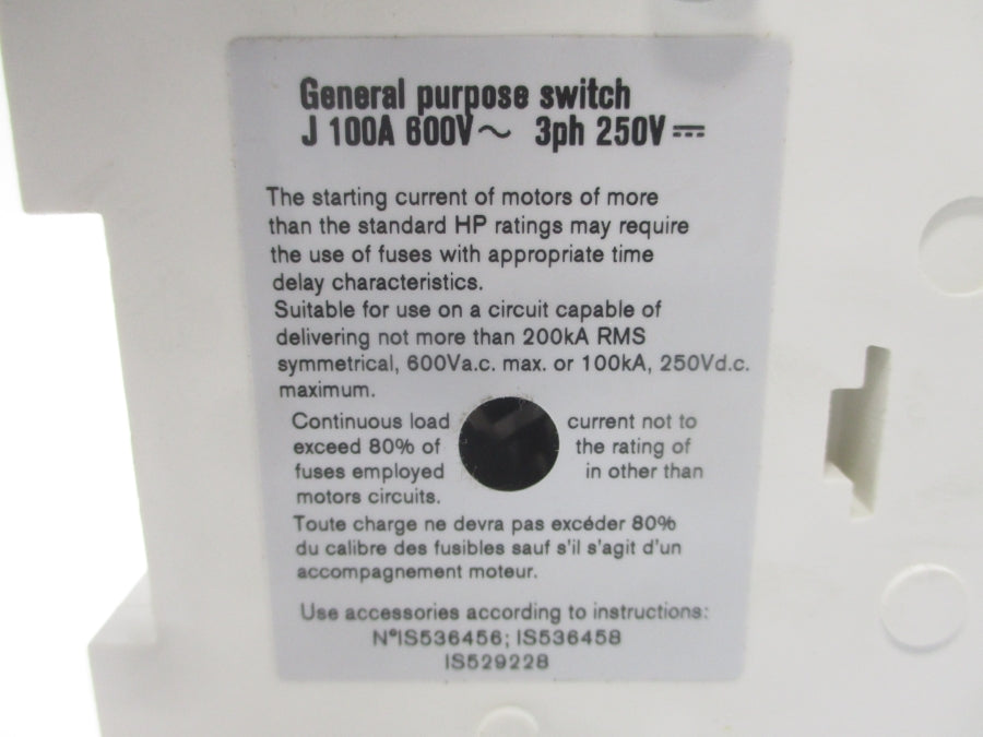 SIEMENS CFS363JN 600V 100A UNMP
