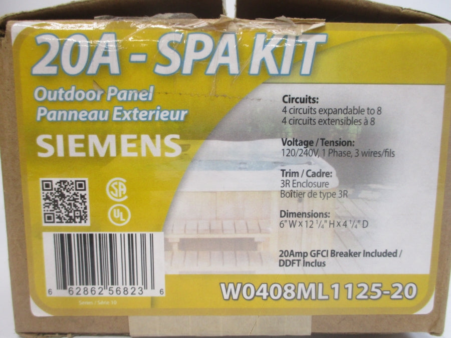 SIEMENS W0408ML1125-20 120/240V 20A NSMP