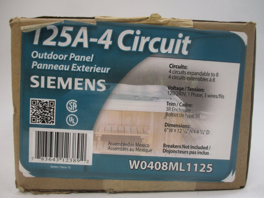 SIEMENS W0408ML1125 120/240V 125A NSFS