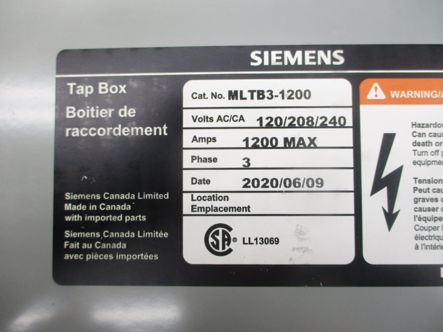 SIEMENS MLTB3-1200 240VAC 1200A NSMP