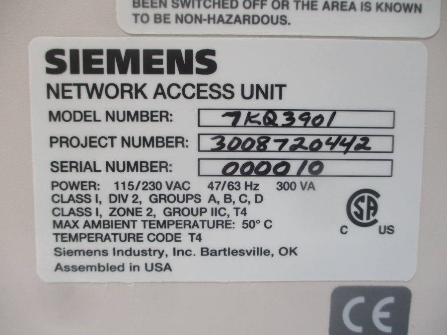 SIEMENS 7KQ3901 115/230VAC NSNP
