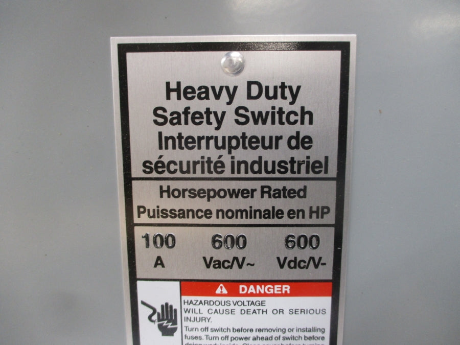 SIEMENS HNFC263R 600VAC/DC 100A NSMP