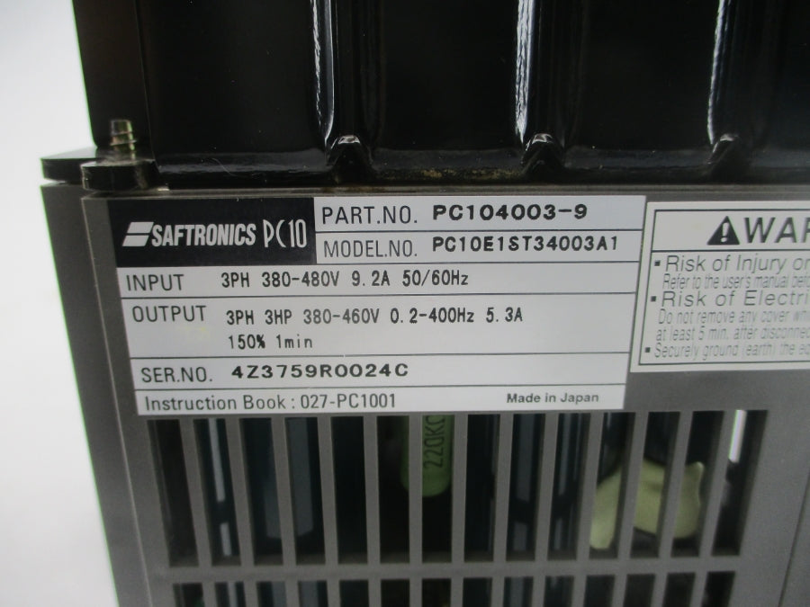 SAFTRONICS PC104003-9 PC10E1ST34003A1 380-480V 9.2A NSMP