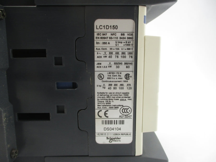 TELEMECANIQUE LC1D150G7 120V 250A NSMP