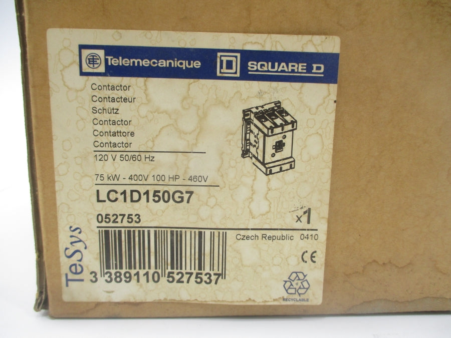 TELEMECANIQUE LC1D150G7 120V 250A NSMP