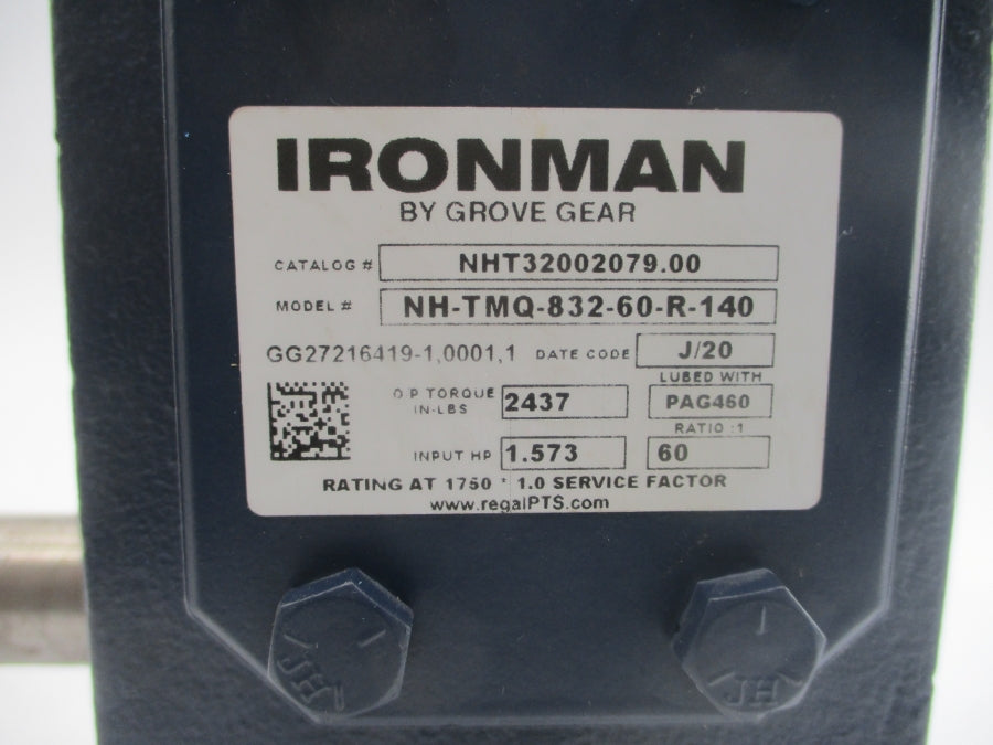 GROVE GEAR NH-TMQ-832-60-R-140 NHT32002079.00 NSMP