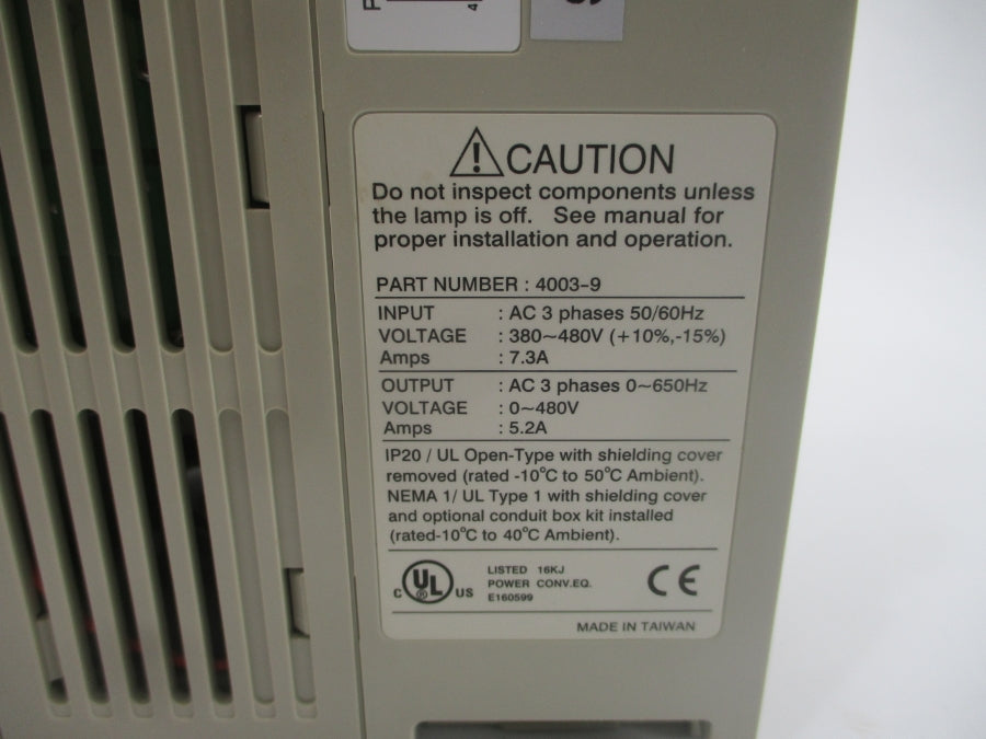 SAFTRONICS CV104003-9 480V 5.2A NSMP