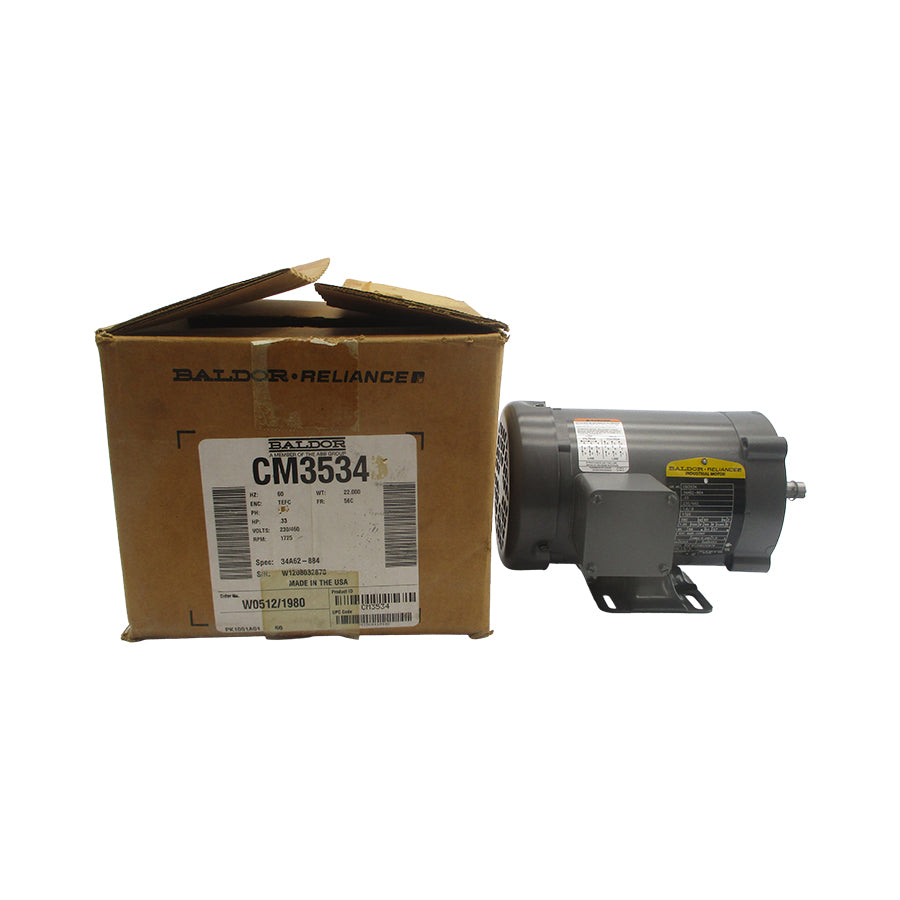 BALDOR CM3534 34A62-884 230/460V 1.6/.8A NSMP