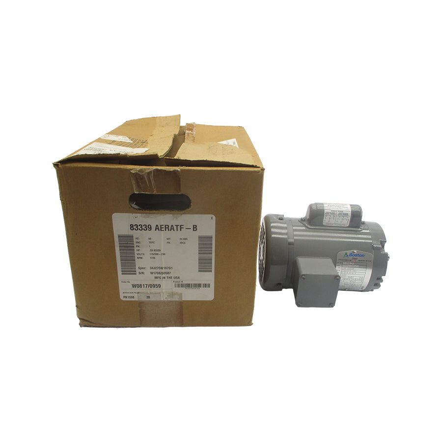 BOSTON GEAR AERATF-B 34J275W167G1 115/208-230V 5.2/2.8-2.6A NSMP