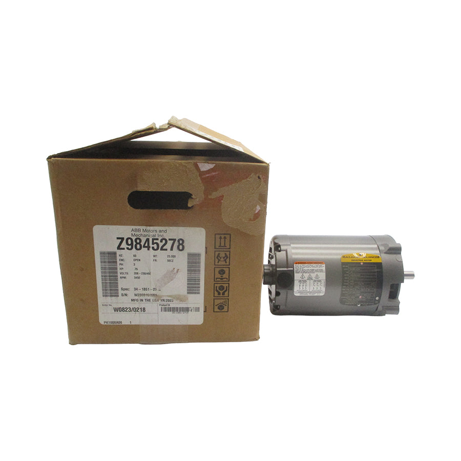 BALDOR 34-1851-2719 Z9845278 208-230/460V 3.2-3/1.5A NSMP