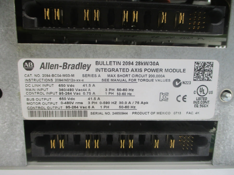 INDUSTRIAL SPARE PART 2094-BC04-M03-M SER. A 360/480VAC 44A REMAN