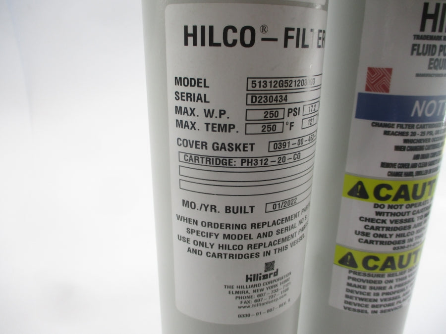 HILIARD 51312G521203093 250PSI NSNP