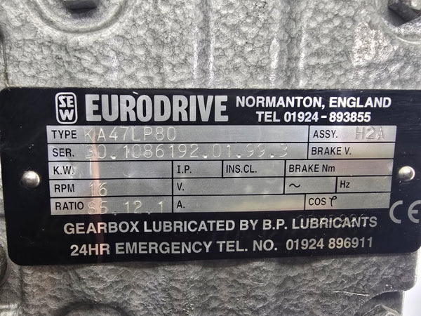 SEW EURODRIVE KA47LP80 NSNP
