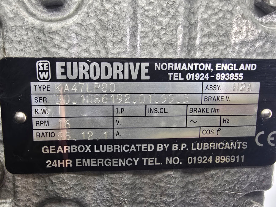 SEW EURODRIVE KA47LP80 NSNP