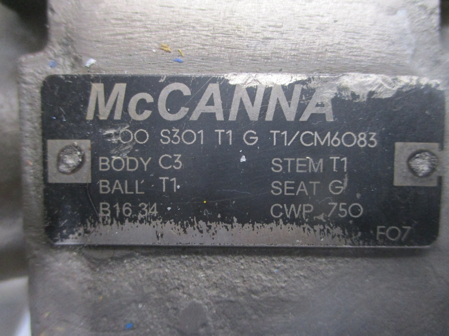 MCCANNA S301 T1 G T1/CM6083 1-1/8" UNMP