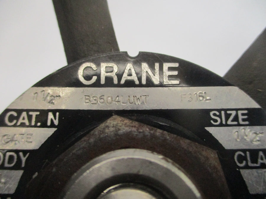 CRANE B3604LUWT F315L GATE 1600PSI 1-1/2" UNMP