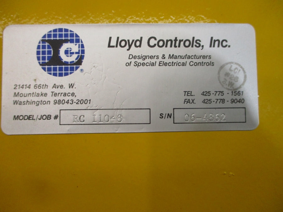 LLOYD CONTROLS RC110-8 NSNP