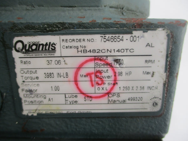 DODGE QUANTIS HB482CN140TC UNMP