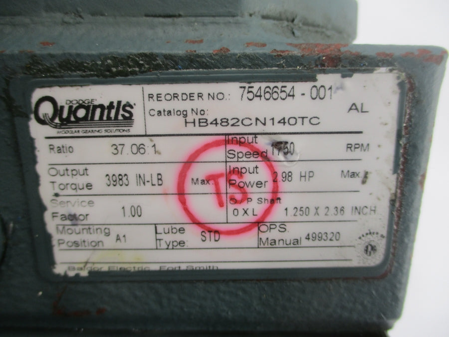 DODGE QUANTIS HB482CN140TC UNMP