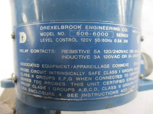 DREXELBROOK 700-202-2 506-6000 120/240VAC 5A 50PSI UNMP