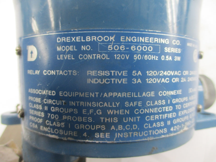DREXELBROOK 700-202-2 506-6000 120/240VAC 5A 50PSI UNMP