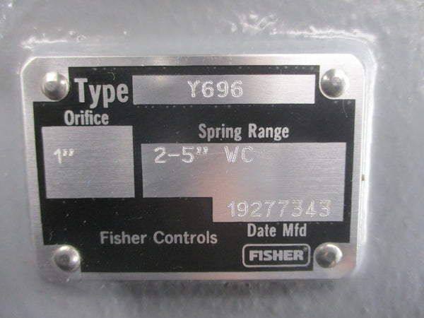 FISHER Y696 2-5"WC 1" UNMP