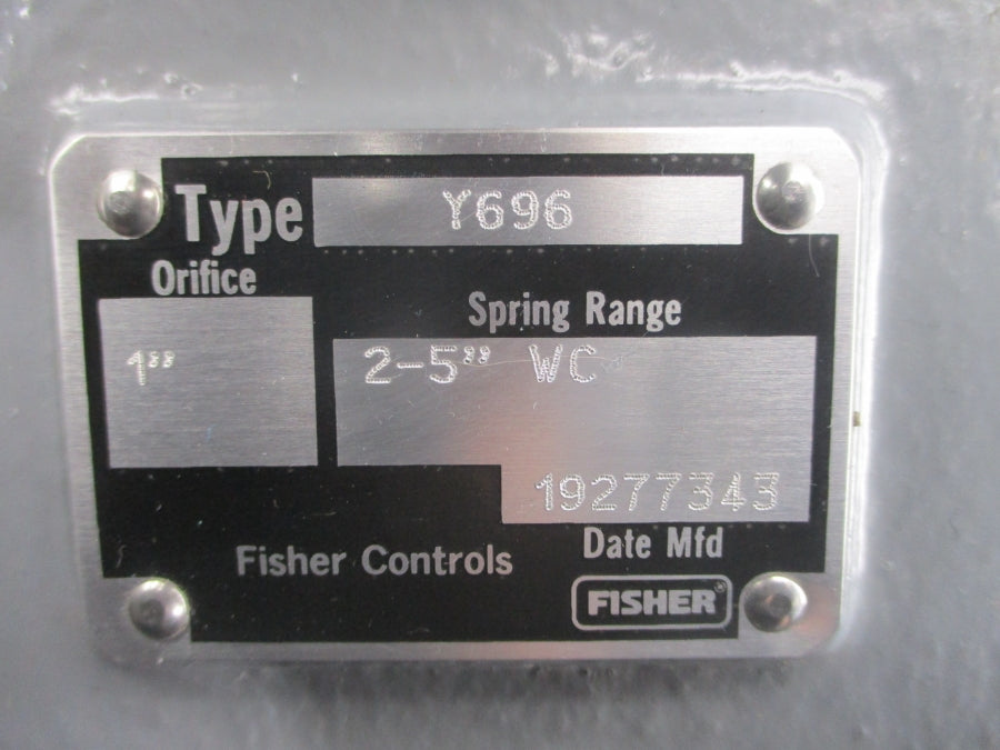 FISHER Y696 2-5"WC 1" UNMP