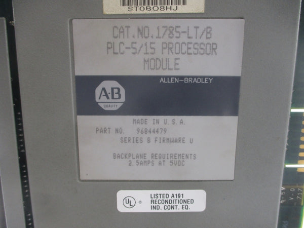 INDUSTRIAL SPARE PART 1785-LT SER. B F/W U 5VDC 2.5A (NO KEY) UNMP