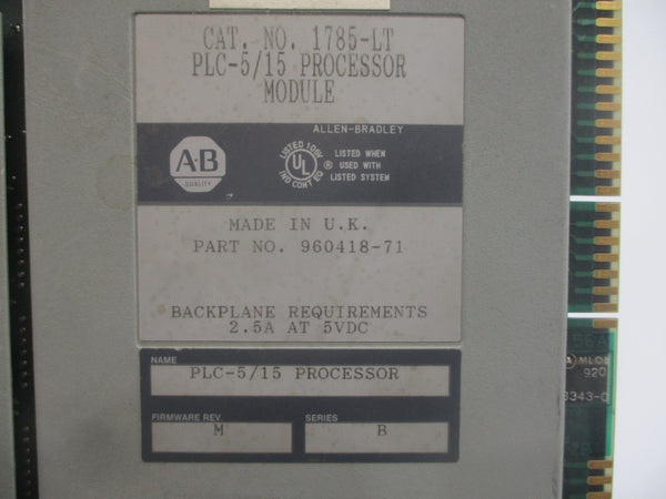 INDUSTRIAL SPARE PART 1785-LT SER. B F/W M 5VDC 2.5A UNMP