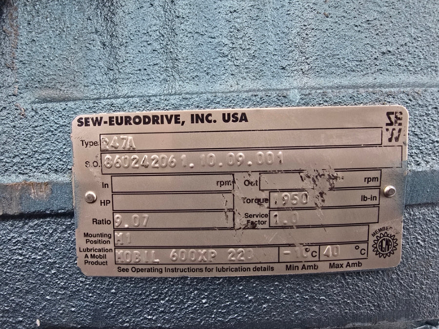 SEW-EURODRIVE R47A NSNP