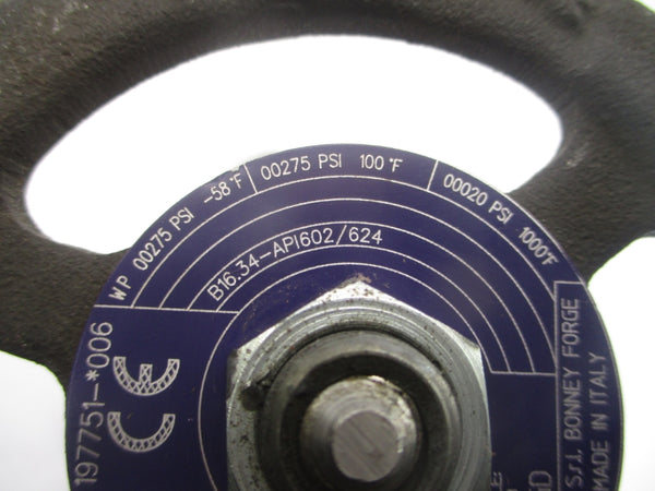 BONNEY FORGE L118L-NACE-LE 197751-*006 275PSI 3/4" UNMP