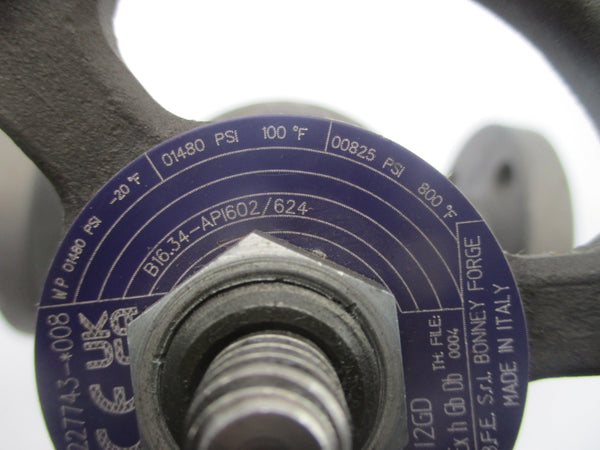 BONNEY FORGE L611-LE 227743-*008 825PSI 1" UNMP