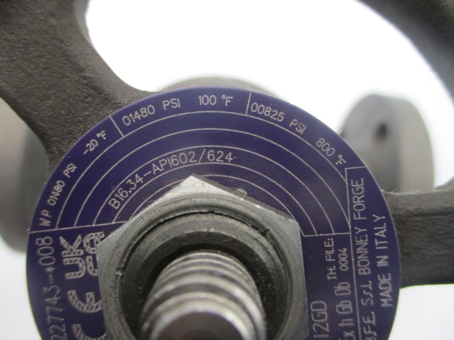 BONNEY FORGE L611-LE 227743-*008 825PSI 1" UNMP