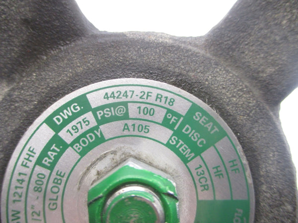 FLOWSERVE B16.34 SW12141FHF GLOBE 44247-2FR18 1975PSI 1-1/2" NSNP