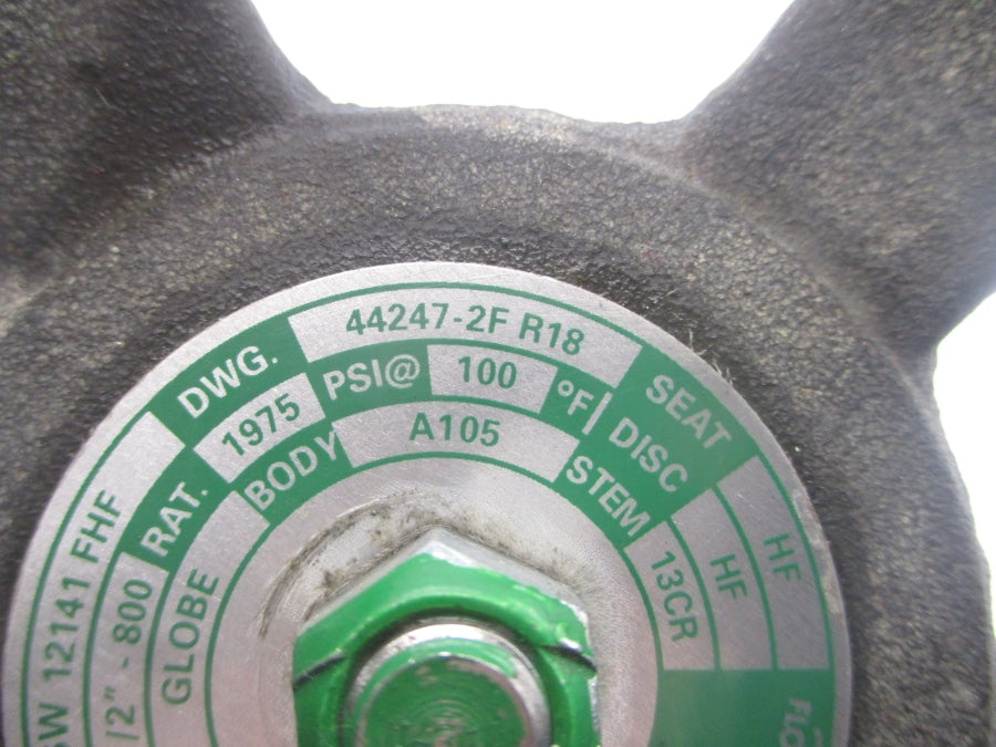 FLOWSERVE B16.34 SW12141FHF GLOBE 44247-2FR18 1975PSI 1-1/2" NSNP