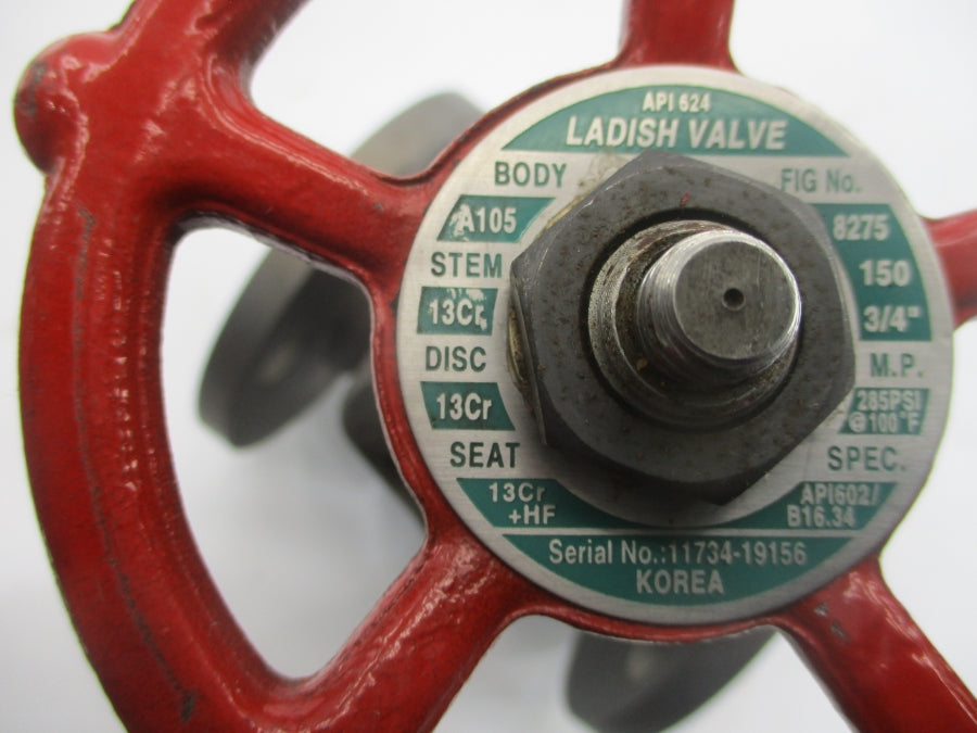 LADISH VALVE 8275 285PSI 3/4" UNMP
